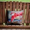 Edge Collections - 14" X 14" - Multicolor - Flamingo Throw Pillow Machine Washable, - 1 Piece
